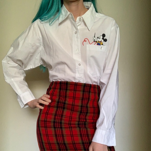 Vintage Mickey Mouse button up - Picture 1 of 4